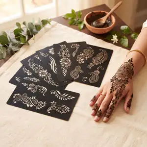 Arabic Mehndi Stencil buy in india