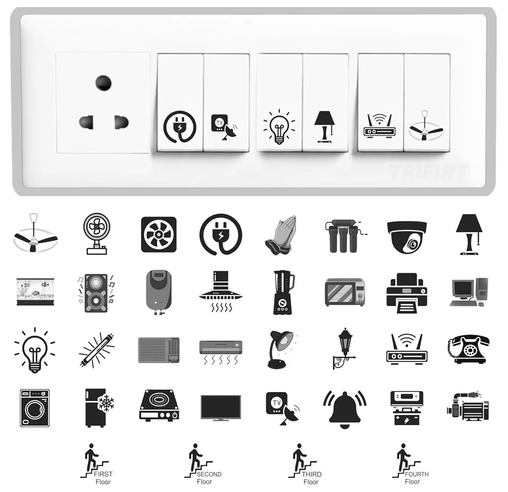 Smart Touch Switch Sticker Panel