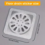 Disposable Shower Drain Hair Catcher Mesh Stickers – Sink Strainer for Bathroom, Bathtub, Kitchen, and Floor Drains