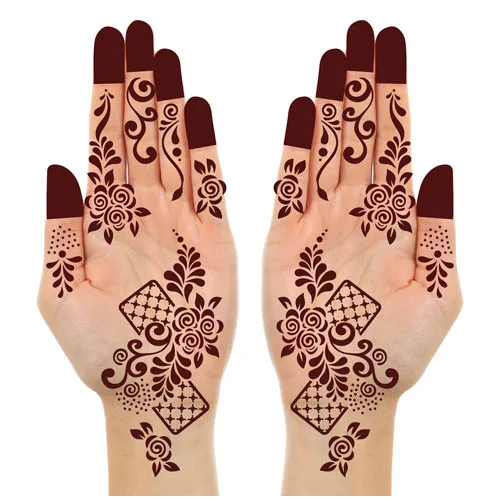 arabic-mehndi-stencil-design-for-hands-22 Arabic Mehndi Stencil Design for Hands