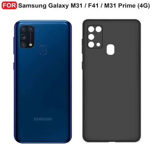 CEDO-Samsung-Galaxy-M31-Prime-Back-Cover-2 Samsung Galaxy-Prime Back Cover-Matte Soft Silicon Shock Proof Black