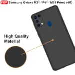 Samsung Galaxy-Prime Back Cover-Matte Soft Silicon Shock Proof Black