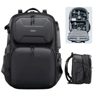 ULANZI BP10 35L Hardshell Camera Backpack – Professional Splash-proof & Anti-Theft Travel Bag for Photographers (Black)