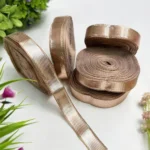 Gota Patti Lace Border – Rose Gold, 1 Meter, 1.3cm Width