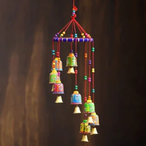 Multicolour Handcrafted Decorative Hanging Bells – Perfect for Door, Window & Wall Décor