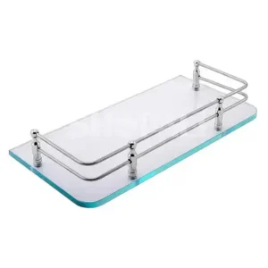 Glass Shelf for Bathroom/Kitchen Shelf for Bathroom Accessories(12x6 Inches)