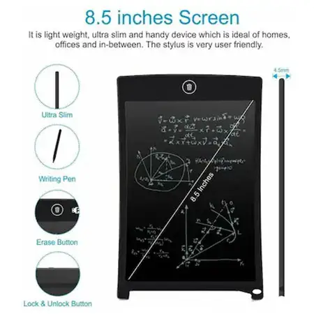 8.5 Inch LCD Writing Tablet – Reusable Drawing & Learning Board for Kids