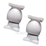 White PVC Door Magnet – 2 Pcs Magnetic Door Stopper