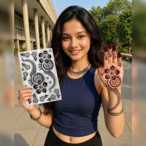 DIY Hand Design Stencil Sheet for Women & Girls
