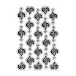 Mini Floral Hand Design Stencil Sheet | Self Adhesive Body Art Templates for Women & Girls | Quick Apply Finger & Palm Pattern Kit for Festivals & Parties