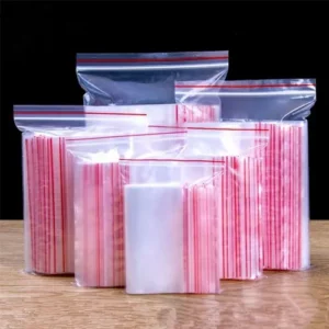 Multi Purpose Re-Usable Transparent Zip Lock Storage Bags Sizes