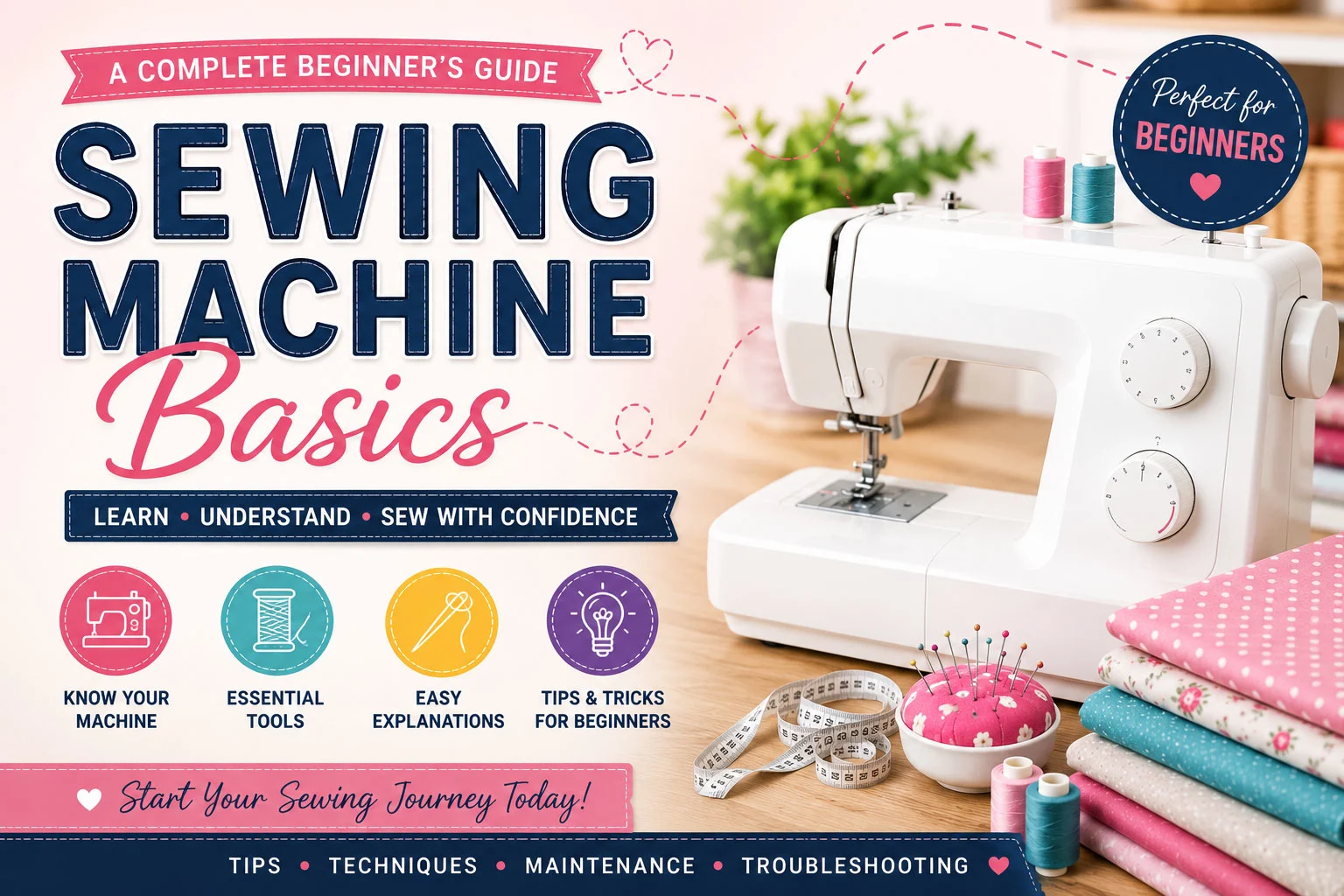 Sewing Machine Basics: A Complete Beginner's Guide to Getting Started