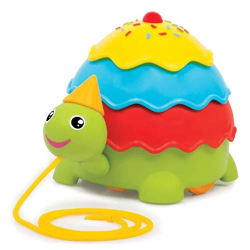 kids-pull-along-turtle-toy-for-toddlers-3 Giggles Funskool Ice Cream Turtle Pull Along Toy for Toddlers 18+ Months | Walking Activity Toy for Baby Boys & Girls | Learning & Balance Development Toy | Multicolour Gift Set