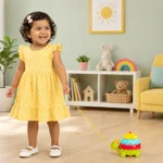 Giggles Funskool Ice Cream Turtle Pull Along Toy for Toddlers 18+ Months | Walking Activity Toy for Baby Boys & Girls | Learning & Balance Development Toy | Multicolour Gift Set