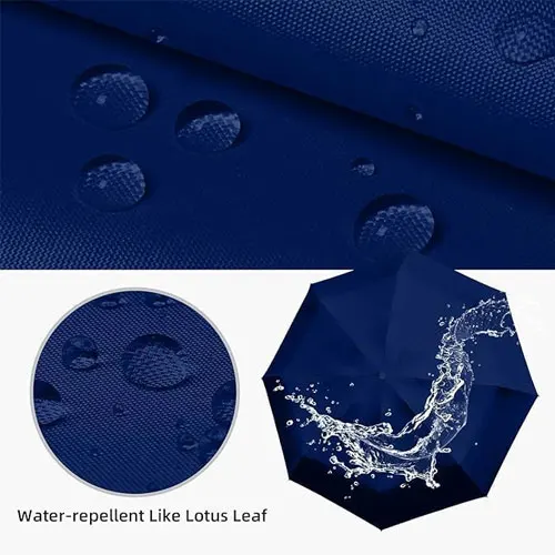 Premium 3-Fold Compact Umbrella | UV Protection UPF 50+ | Windproof 8 Ribs | Waterproof Travel Umbrella with Case | Lightweight Mini Umbrella for Men Women Kids