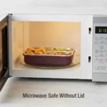 Microwave-Safe Stainless Steel Lunch Box with 3 Compartments