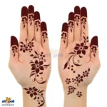 Floral self adhesive mehndi stencil sheet for hands, fingers and wrists